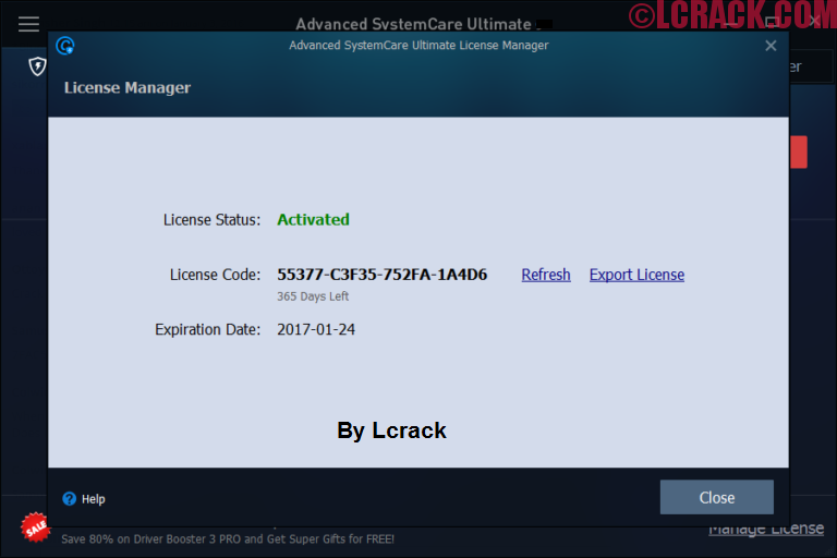 advanced systemcare ultimate license key 2022 lifetime